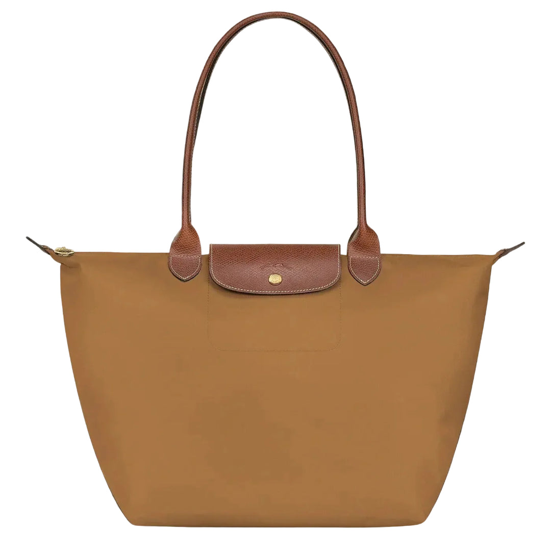 Gabriela™ | Lightweight Foldable Tote Bag with Leather Trim