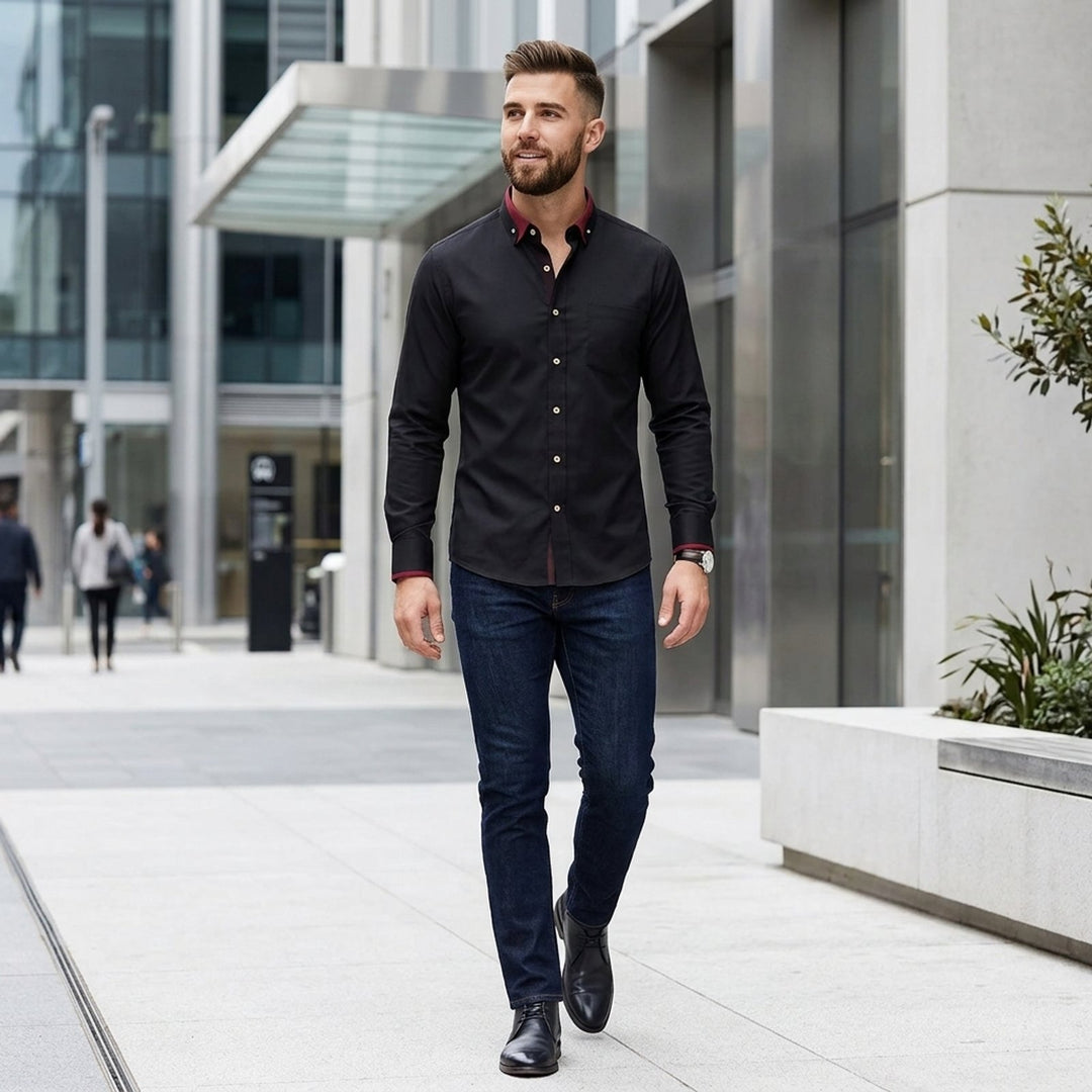 Maverick™ | Button-Front Long Sleeve Dress Shirt