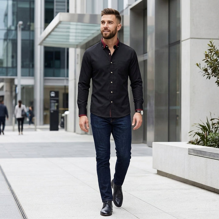 Maverick™ | Button-Front Long Sleeve Dress Shirt