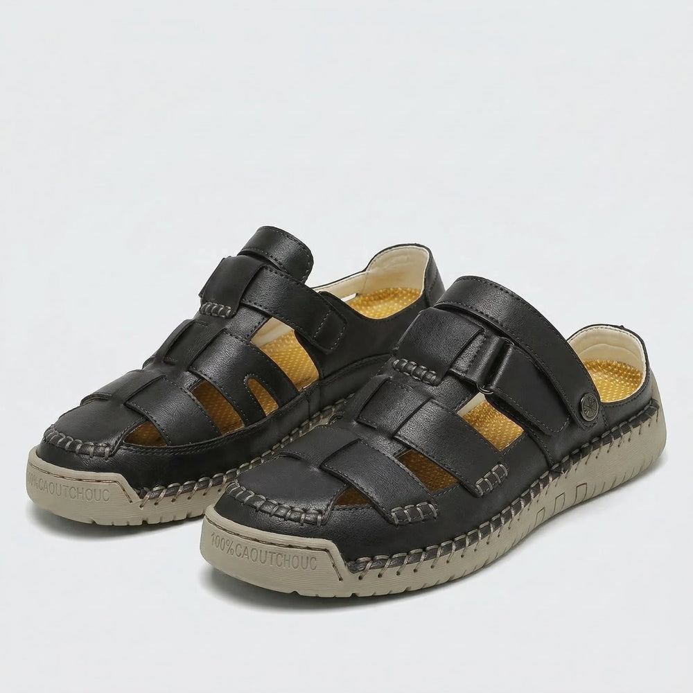 Cadence™ | Adjustable Strap Leather Comfort Sandals