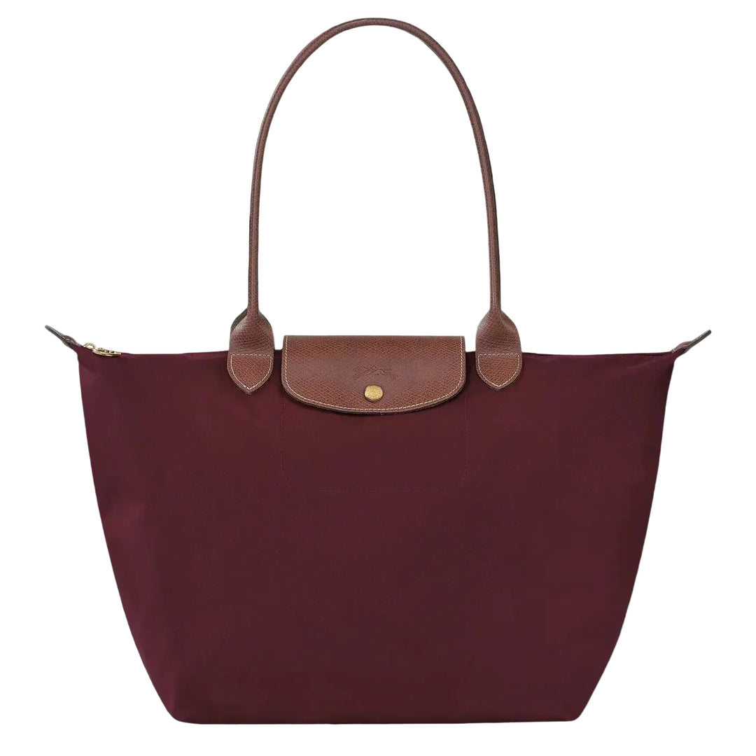 Gabriela™ | Lightweight Foldable Tote Bag with Leather Trim