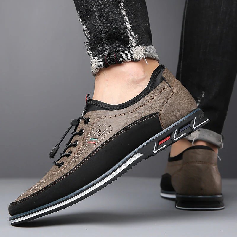 Theodore™ | Lace-Up Oxford Leather Sneakers