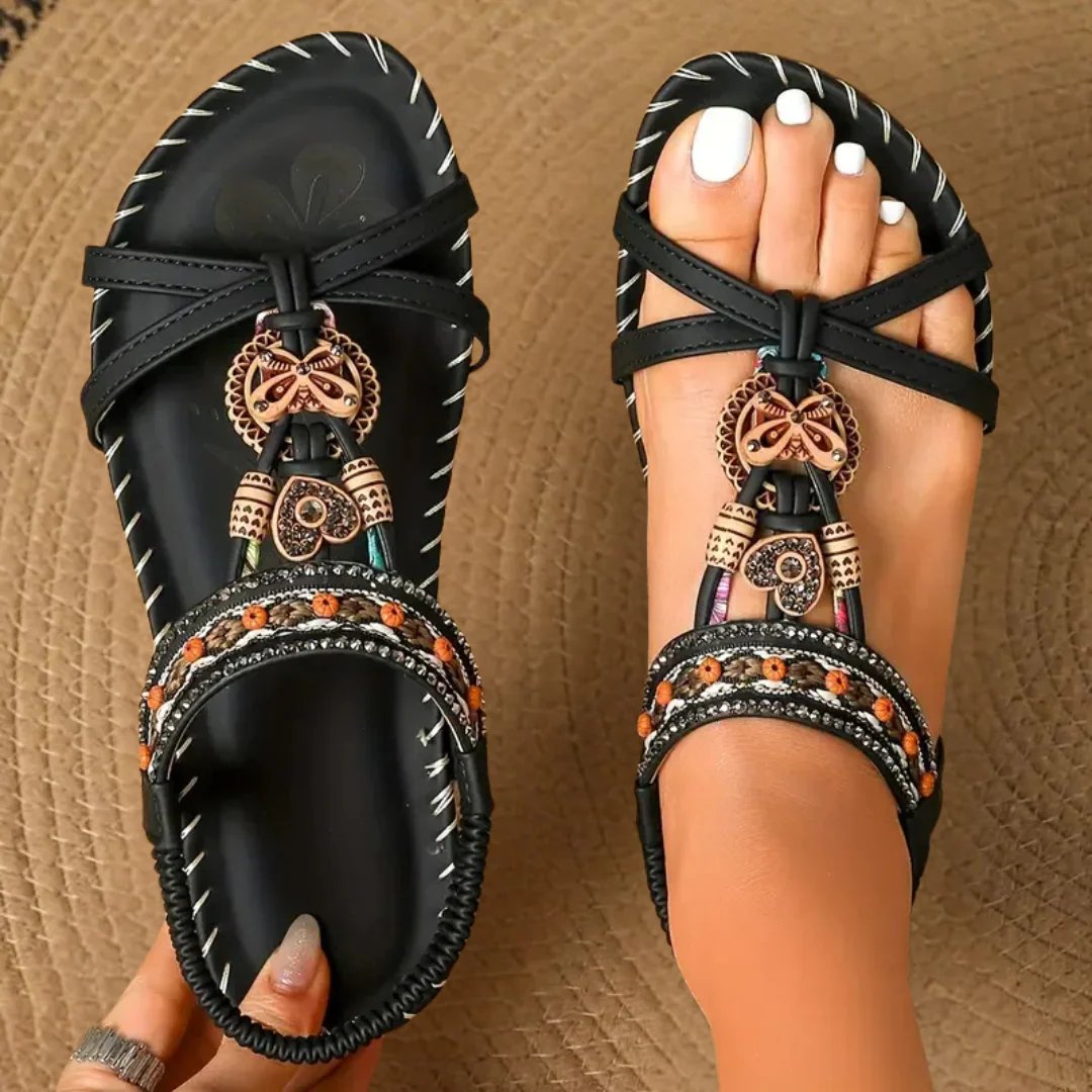 Emilia™ | Comfortable Sandals with Decorative Elements