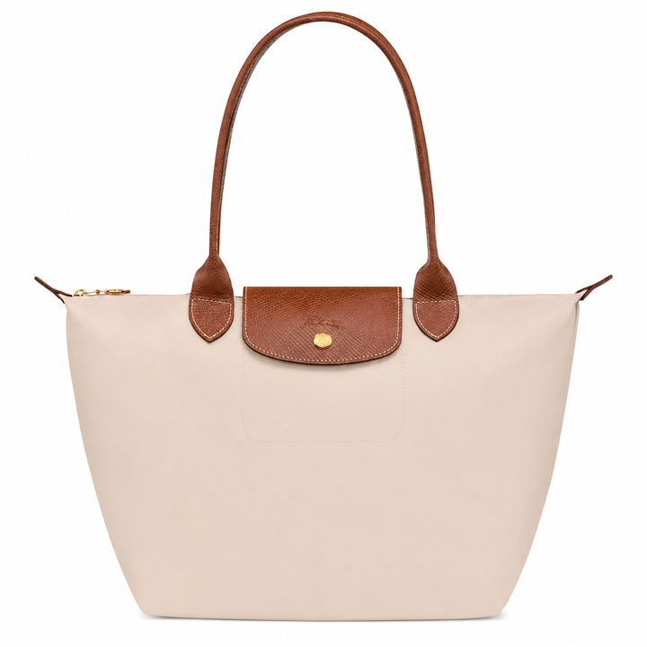 Gabriela™ | Lightweight Foldable Tote Bag with Leather Trim