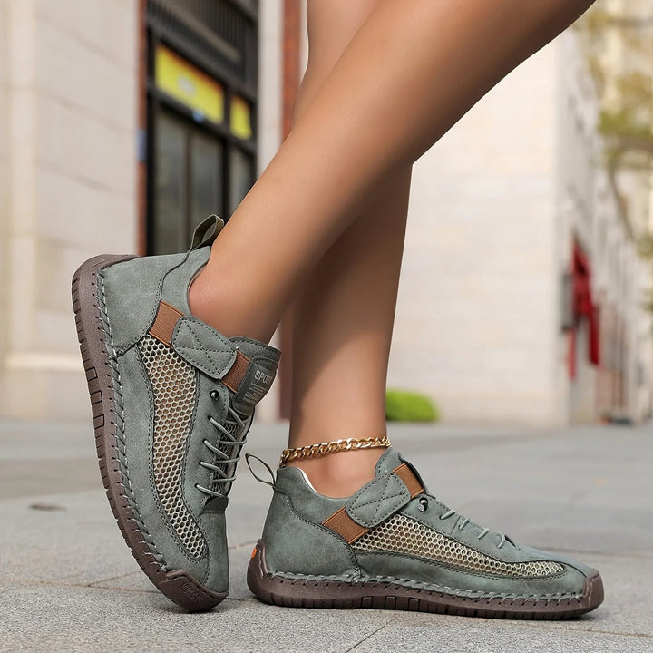 Aaliyah™ | Breathable Mesh Lace-Up Athletic Sneakers