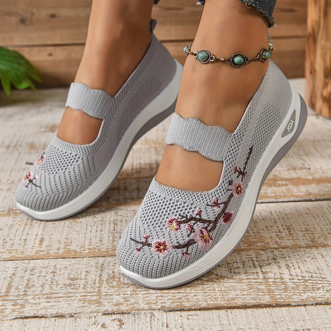Isabel™ | Ergonomic Comfort Slip-On Shoes with Embroidery