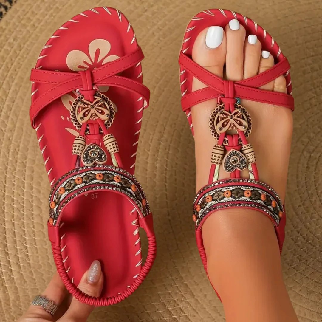 Emilia™ | Comfortable Sandals with Decorative Elements