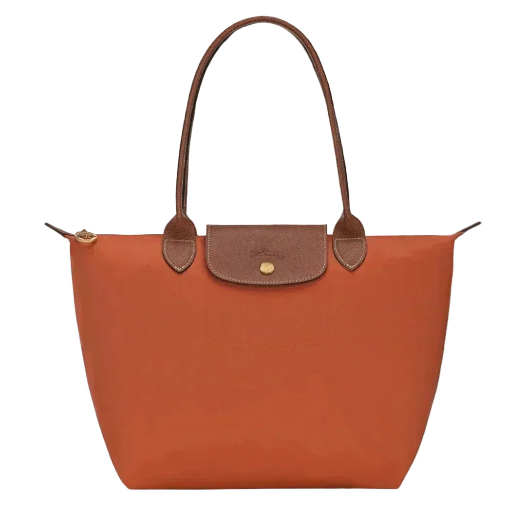 Gabriela™ | Lightweight Foldable Tote Bag with Leather Trim