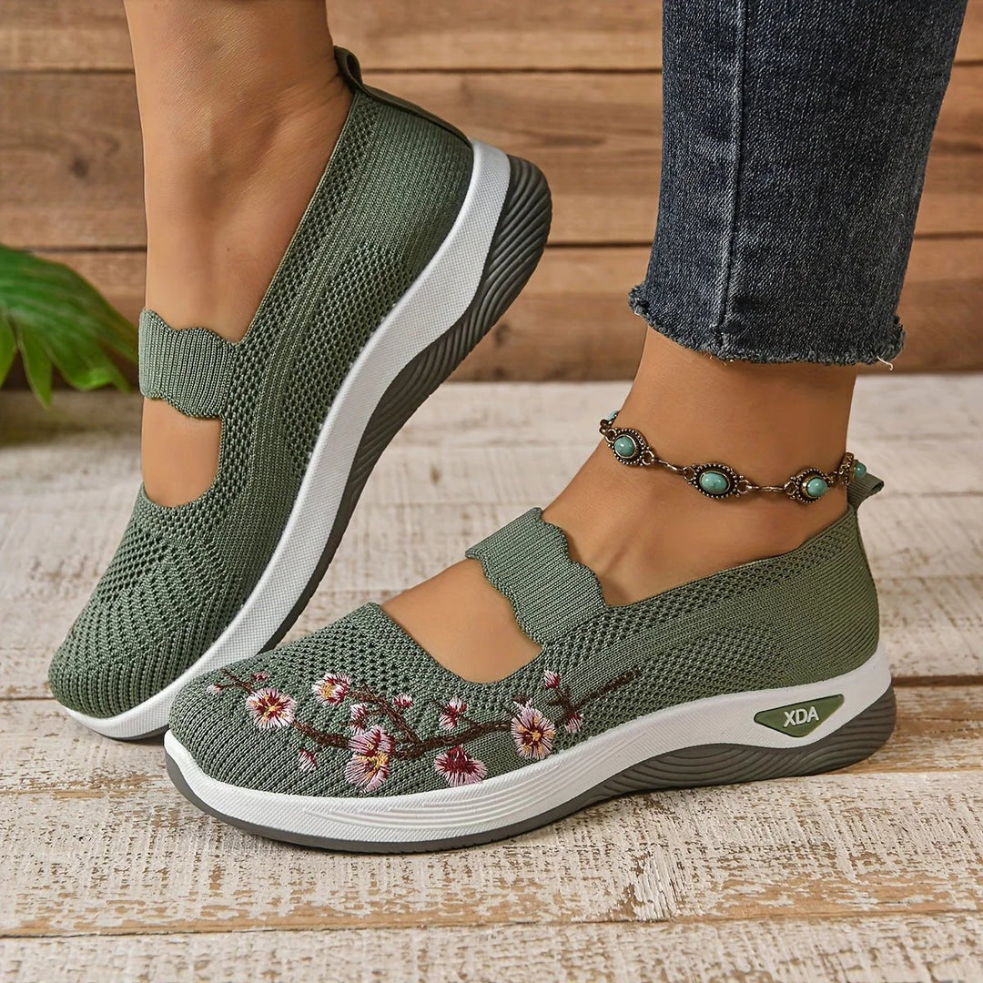 Isabel™ | Ergonomic Comfort Slip-On Shoes with Embroidery