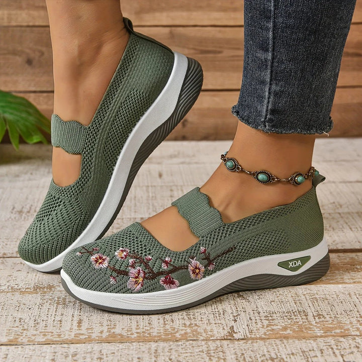 Isabel™ | Ergonomic Comfort Slip-On Shoes with Embroidery