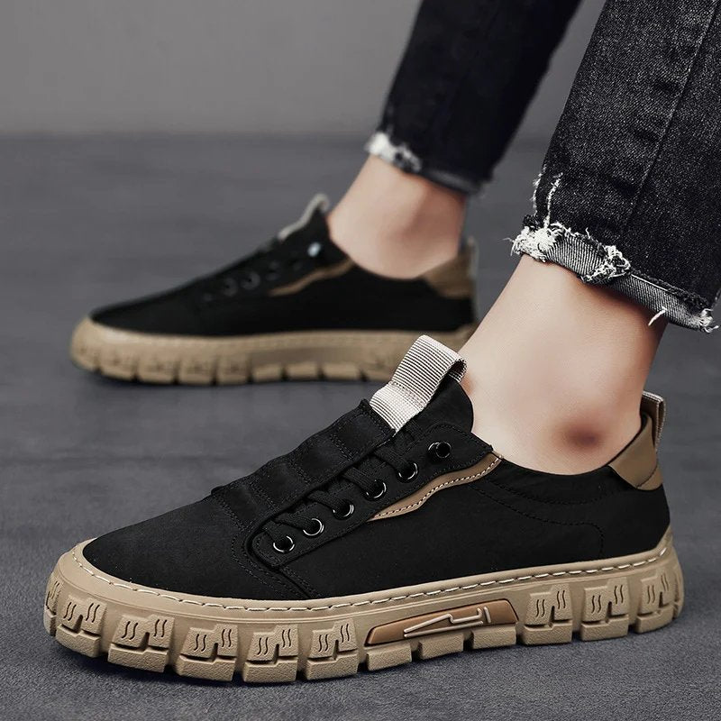 Alexander™ | Padded Canvas Rubber Sole Sneakers