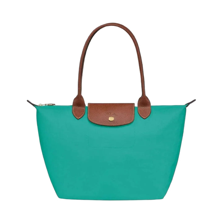 Gabriela™ | Lightweight Foldable Tote Bag with Leather Trim