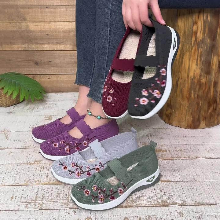 Isabel™ | Ergonomic Comfort Slip-On Shoes with Embroidery