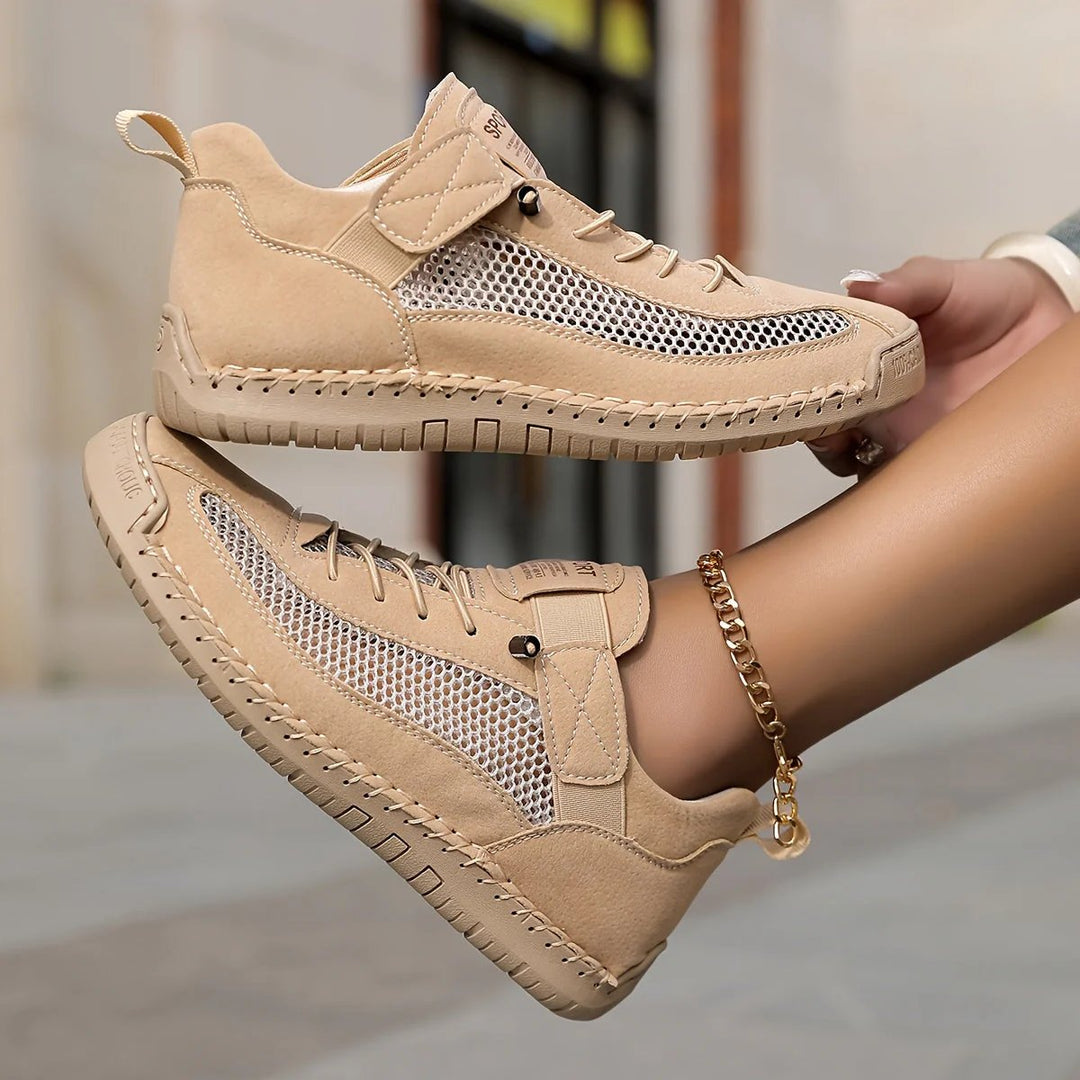 Aaliyah™ | Breathable Mesh Lace-Up Athletic Sneakers