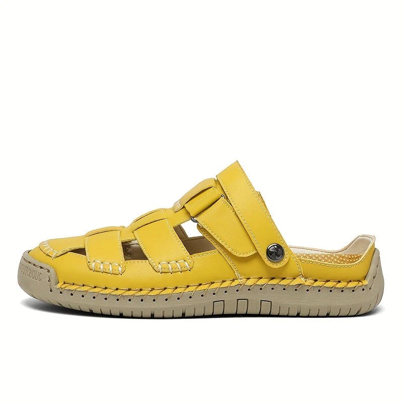 Cadence™ | Adjustable Strap Leather Comfort Sandals