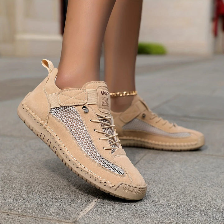 Aaliyah™ | Breathable Mesh Lace-Up Athletic Sneakers