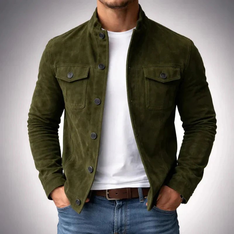 Alexander™ | Classic Suede Jacket with Front Pockets