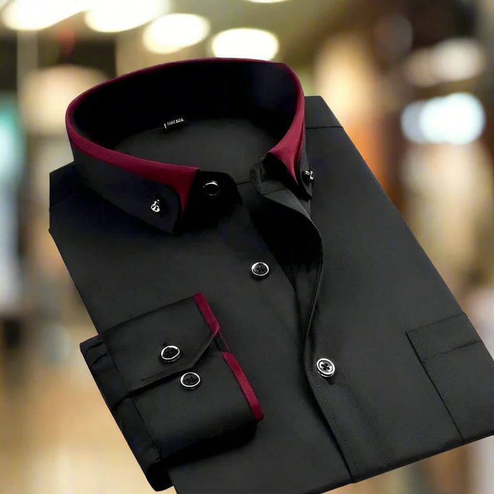 Noah™ | Button-Front Long Sleeve Dress Shirt
