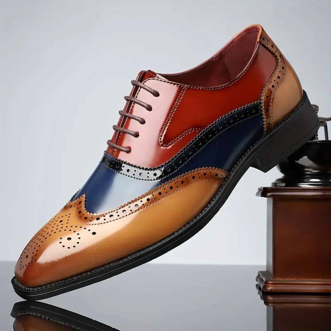 Chloe™ | Leather Brogue Oxford Dress Shoes