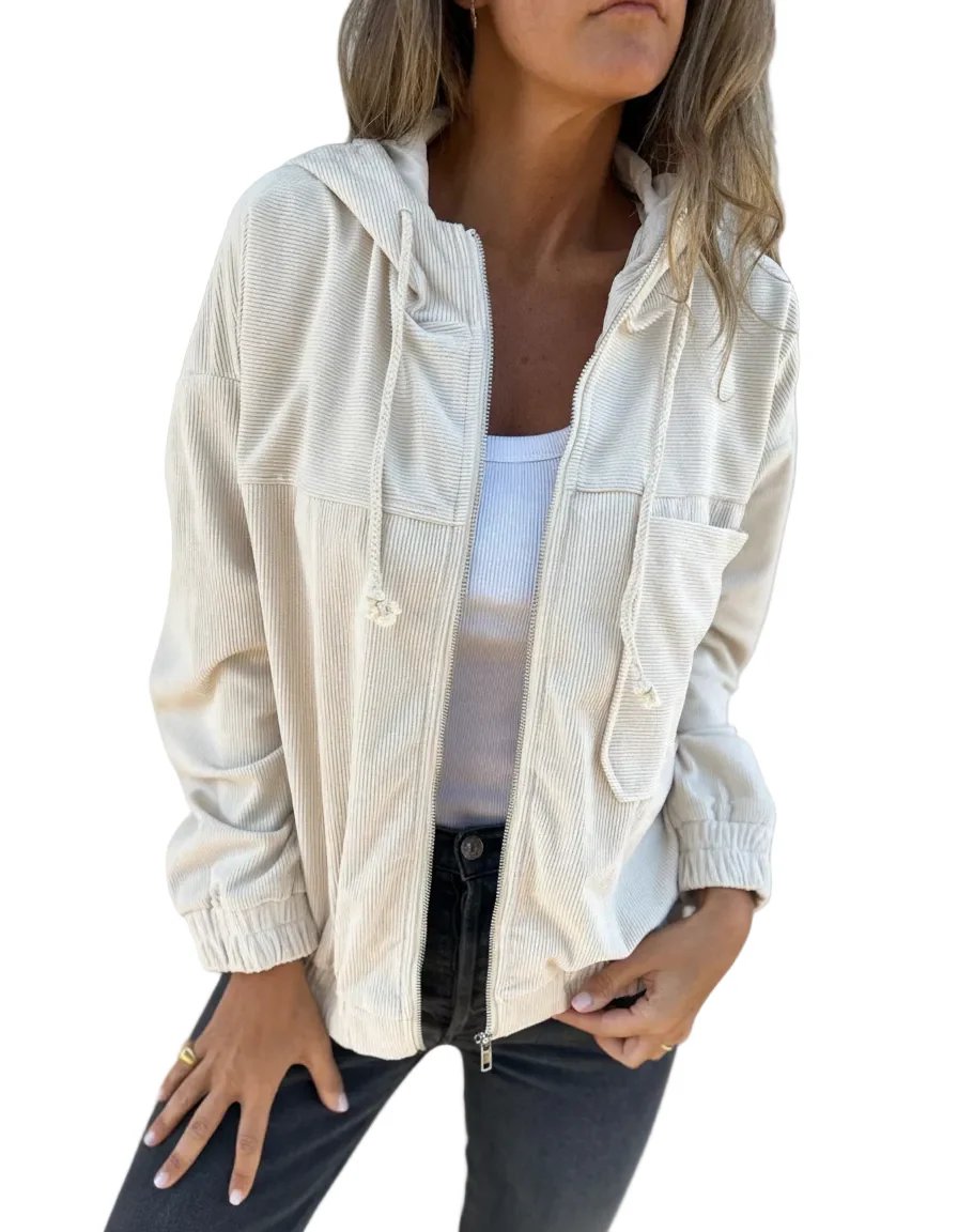 Allison™ | Lightweight Zip-Up Hooded Jacket