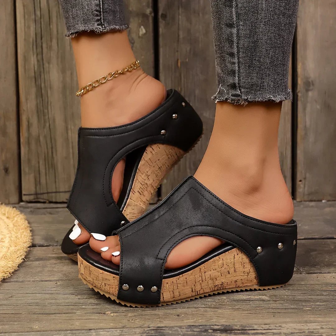Grace™ | Platform Wedge Texan Style Sandals