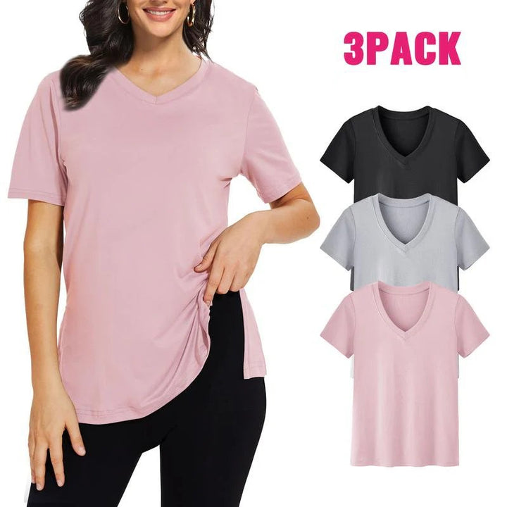 Autumn™ | Casual V-Neck Loose Fit T-Shirt Pack