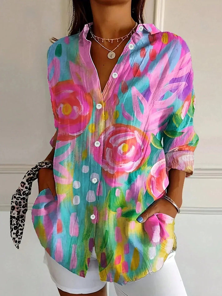 Alice™ | Button-Front Lightweight Blouse