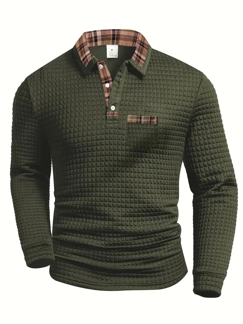 Ezra™ | Checked Pattern Short-Sleeve Polo Shirt