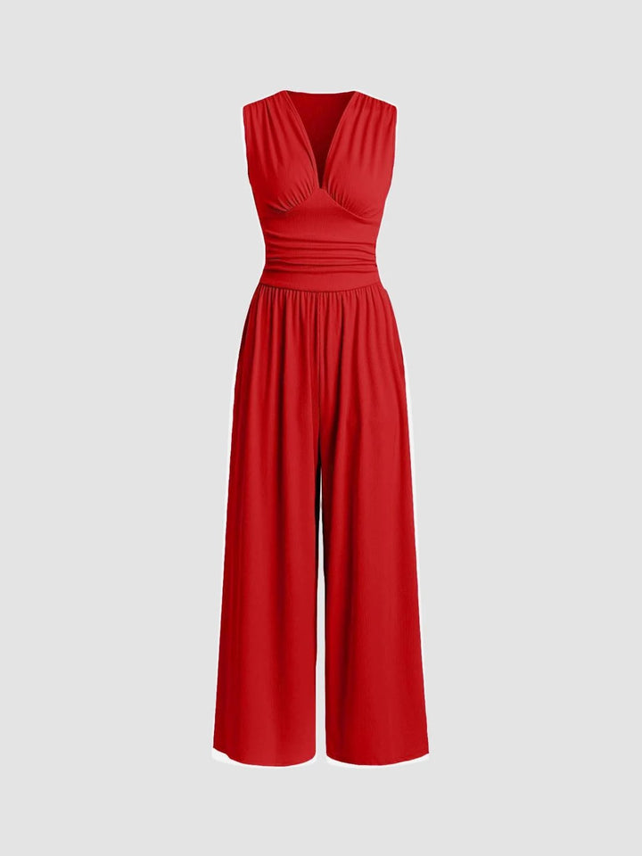 Alexa™ | Chic Sleeveless Wide-Leg Jumpsuit
