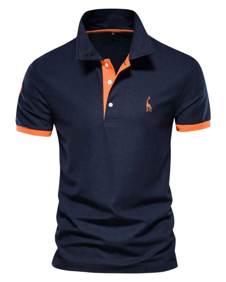 Beckham™ – Button-Up Polo Shirt with Contrast Details