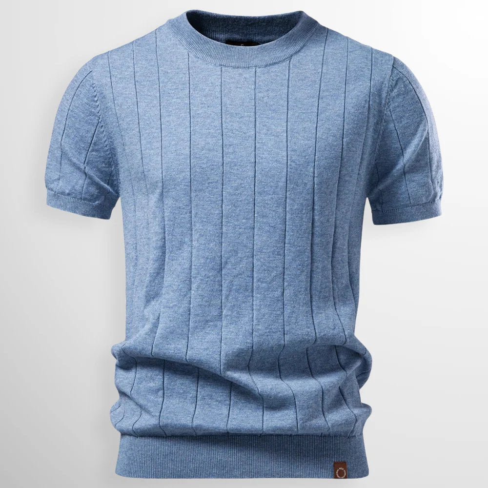 Mason™ | Ribbed Crewneck Short-Sleeve Sweater Tee