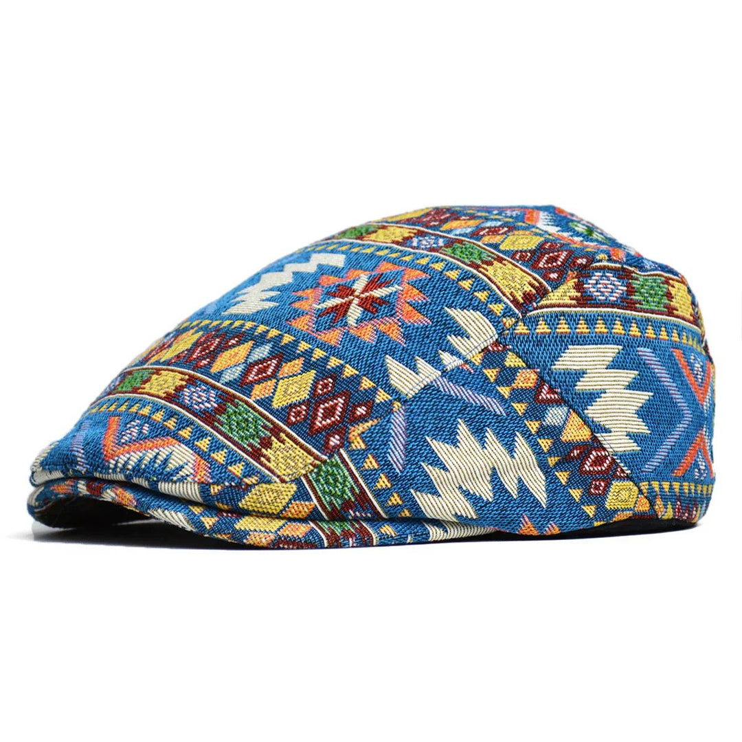 Silas™ | Vintage Print Structured Flat Cap