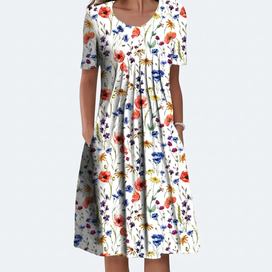 Luna™ | Elegant Pleated Tummy Control Dress