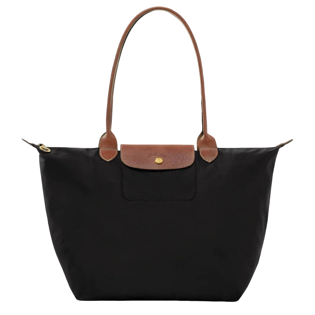 Gabriela™ | Lightweight Foldable Tote Bag with Leather Trim