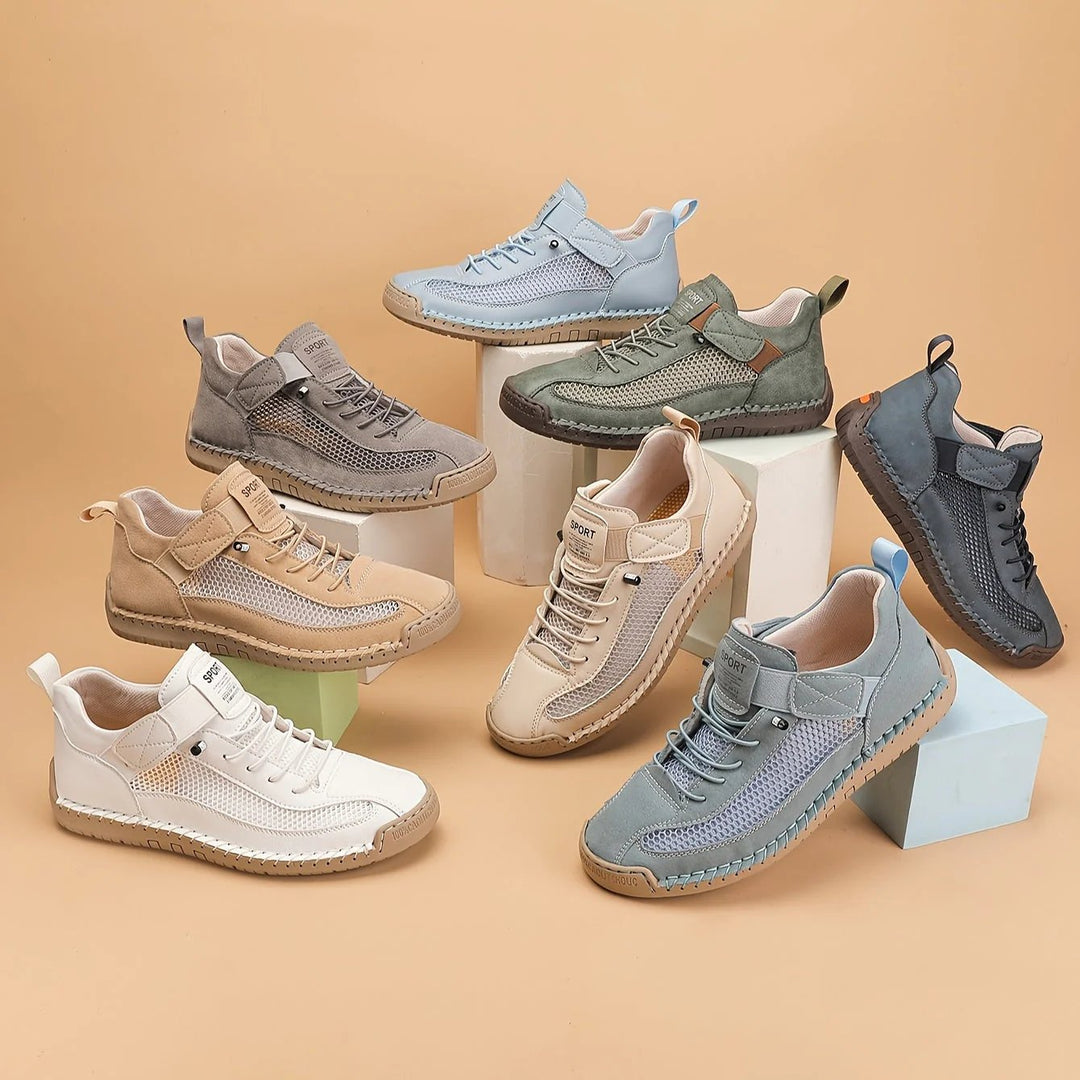 Aaliyah™ | Breathable Mesh Lace-Up Athletic Sneakers