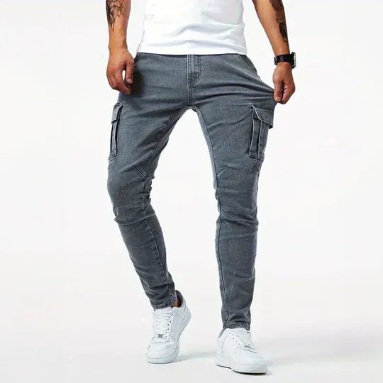 Gordon™ | Slim Fit Stretch Cargo Denim Pants