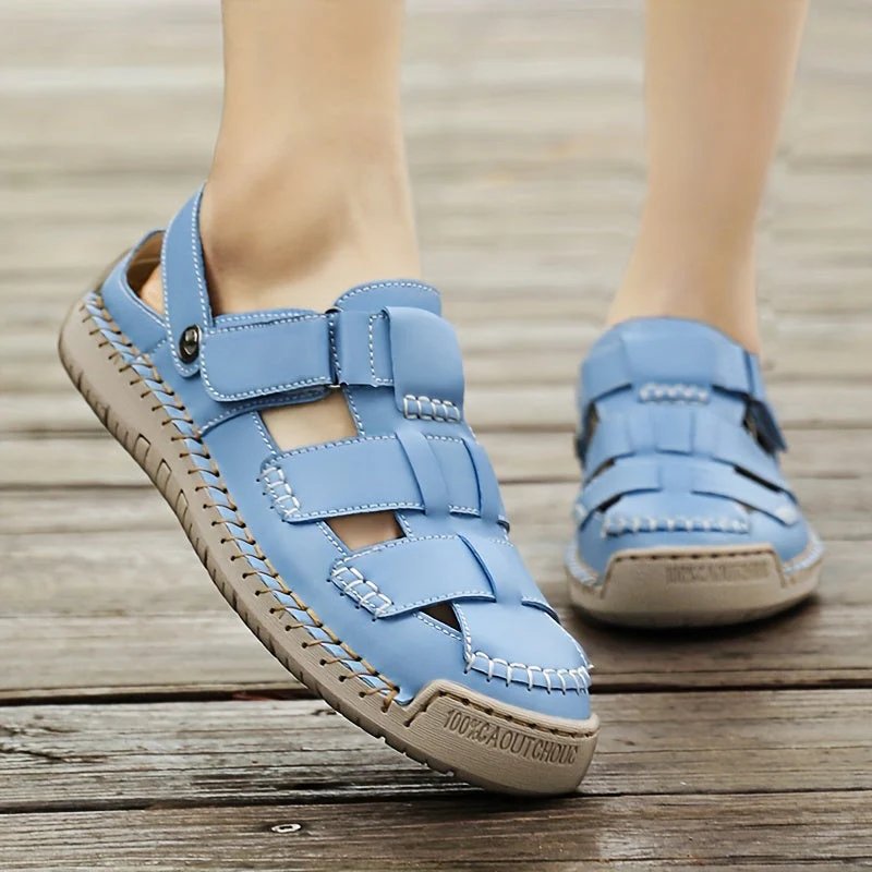 Cadence™ | Adjustable Strap Leather Comfort Sandals