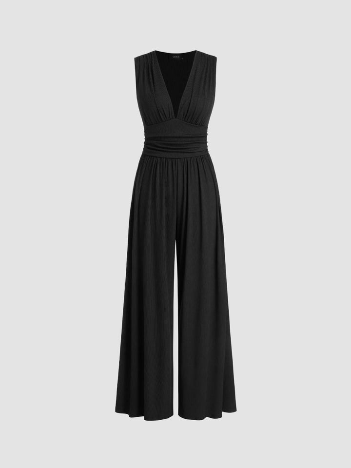 Alexa™ | Chic Sleeveless Wide-Leg Jumpsuit