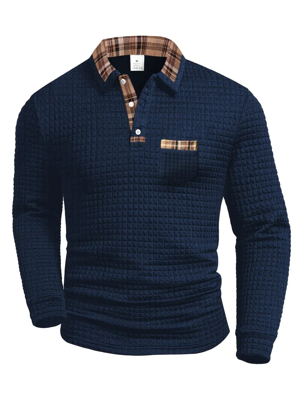Ezra™ | Checked Pattern Short-Sleeve Polo Shirt