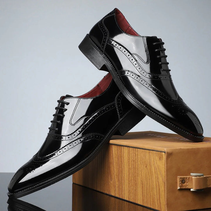 Chloe™ | Leather Brogue Oxford Dress Shoes