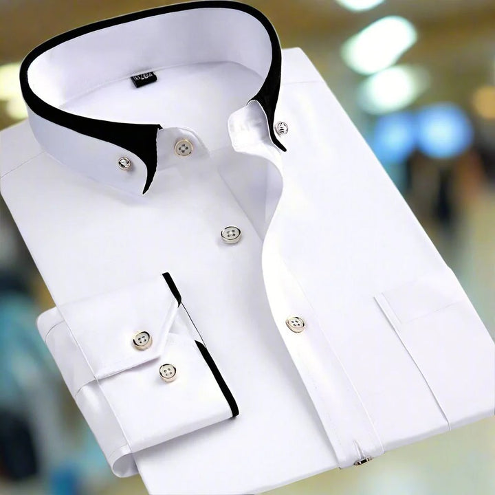 Noah™ | Button-Front Long Sleeve Dress Shirt