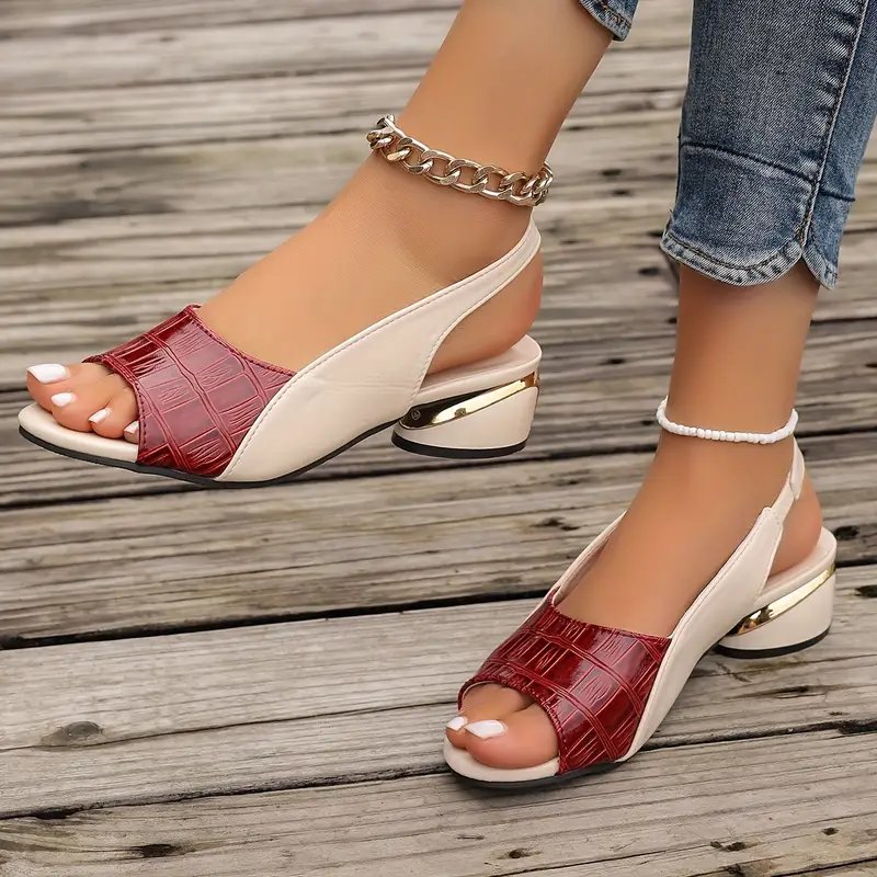 Eliana™ | Sleek Open-Toe Slingback Sandals