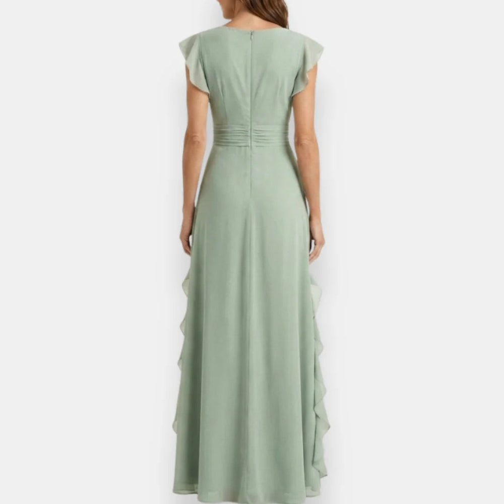 Savannah™ | V-Neck Ruffle Tiered Ceremony Dress