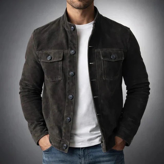 Alexander™ | Classic Suede Jacket with Front Pockets