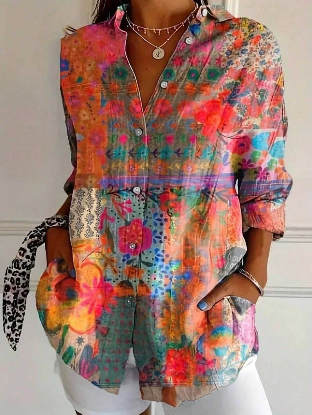Alice™ | Button-Front Lightweight Blouse