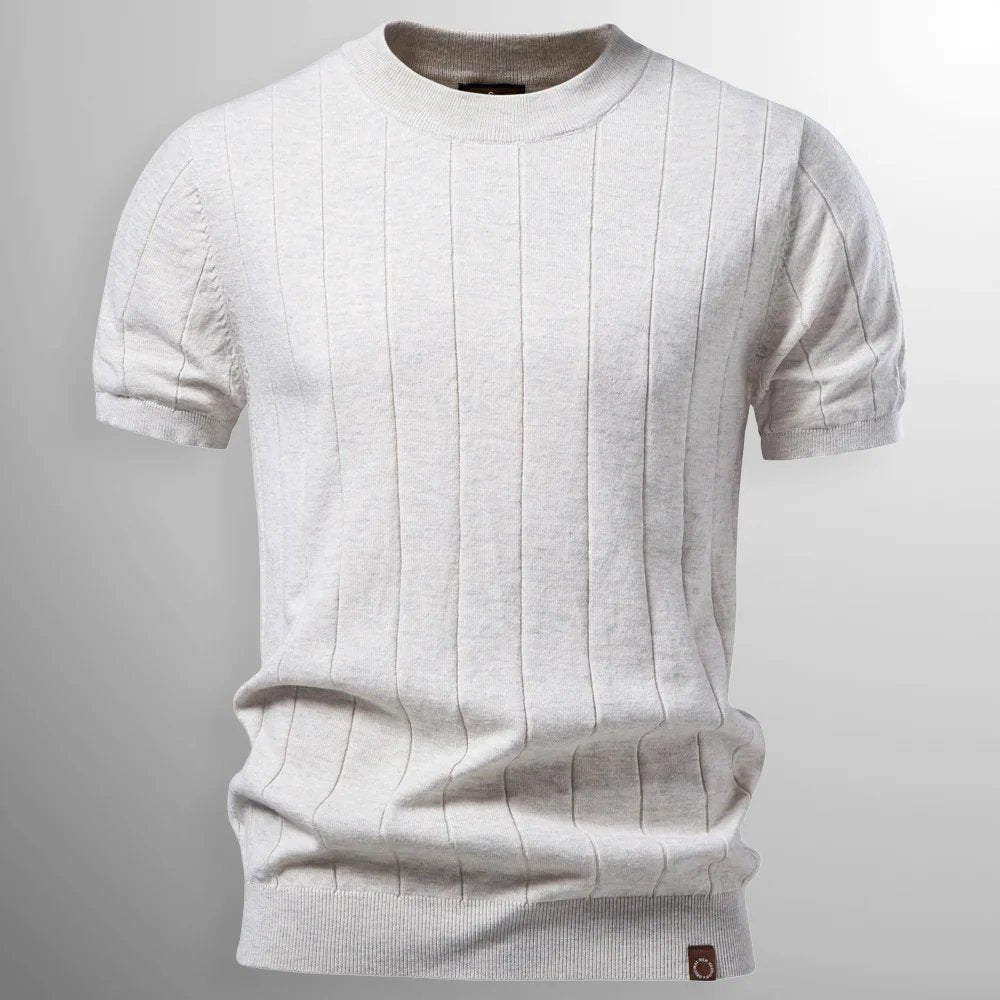 Mason™ | Ribbed Crewneck Short-Sleeve Sweater Tee