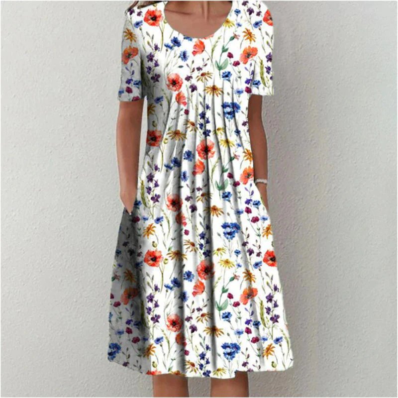 Luna™ | Elegant Pleated Tummy Control Dress