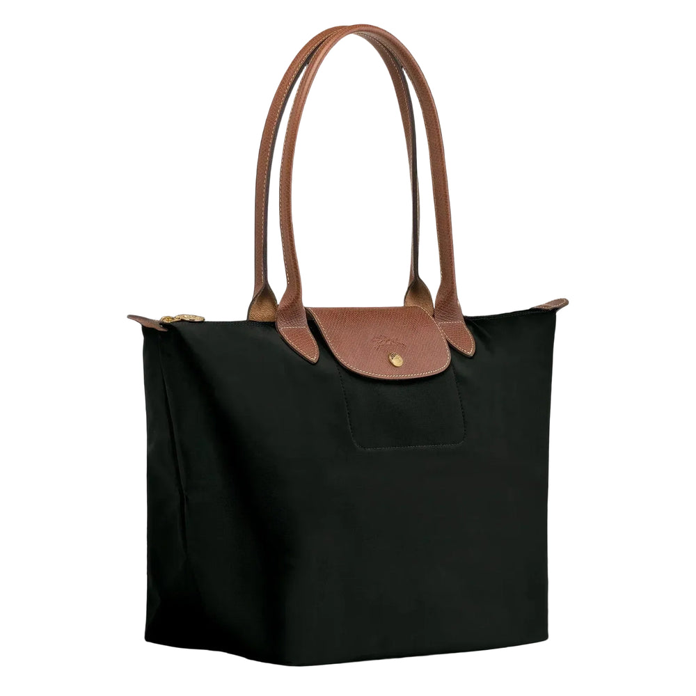 Gabriela™ | Lightweight Foldable Tote Bag with Leather Trim