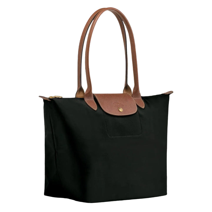 Gabriela™ | Lightweight Foldable Tote Bag with Leather Trim