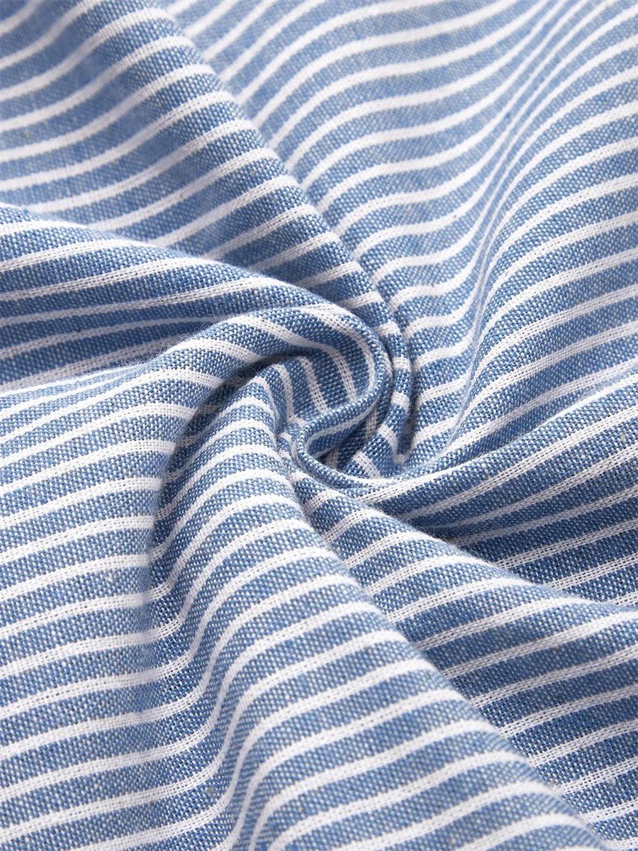 Cleo™ | Striped Midi Dress with Button Detail